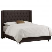 dupla franciaagy haloszoba nagymeretu agy egyedi meret gyartas tervezes loft karpitos tuzott szurke barsony klasszikus szegecses.jpg